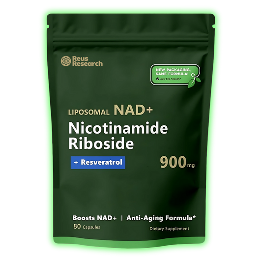 NAD+ Resveratrol Reus Research x 80 Cápsulas Eco Pack I